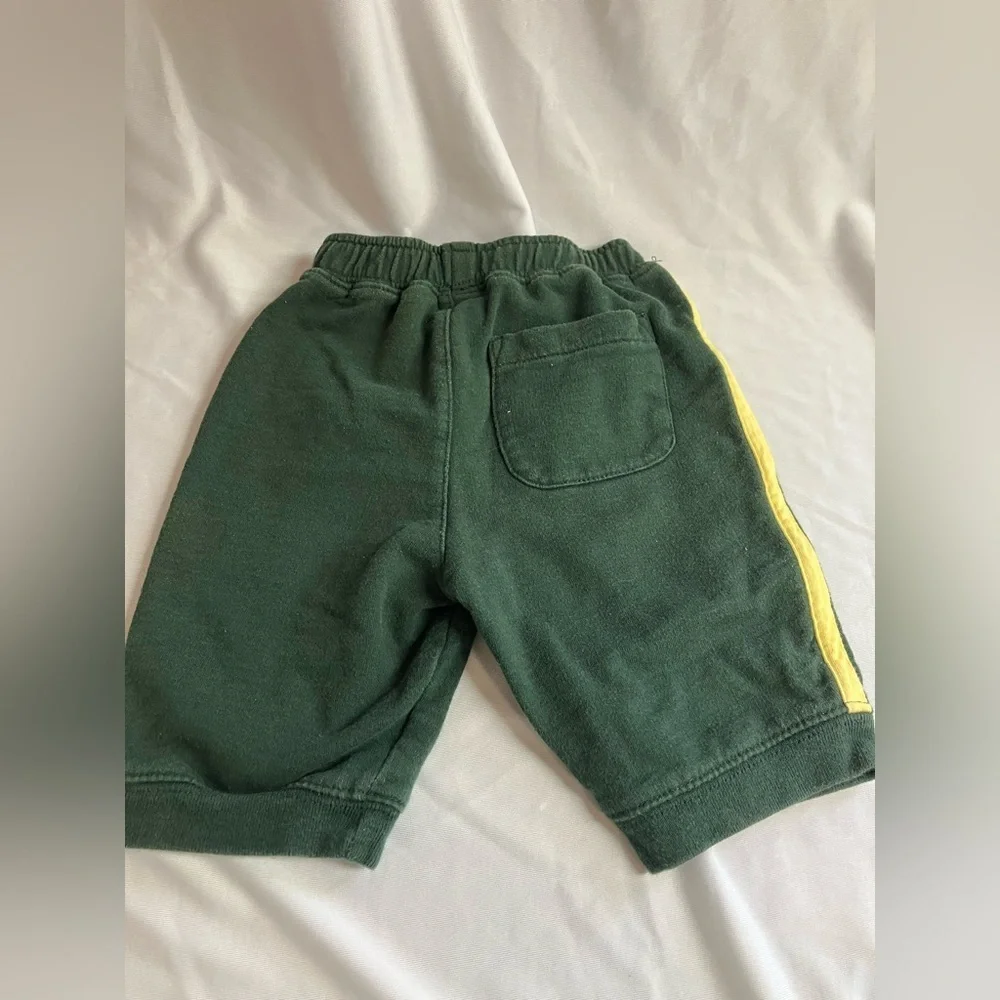 Carter's Green Sweatpants & Hoodie Set with Yellow Accents